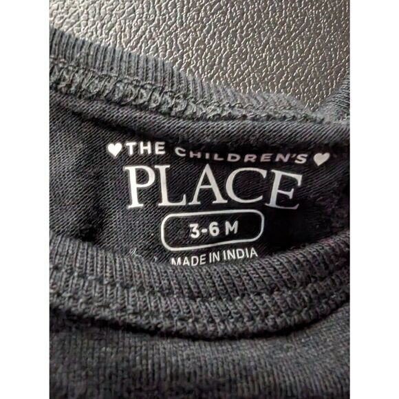 The Children's Place Baby Girls Short Sleeve Bodysuit Black Pink Graphic Tag les - Picture 3 of 3